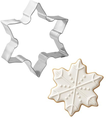 Snowflake Ninja Star Cookie Cutter 3.5 Inch - Made in the USA – Foose Cookie Cutters Tin Plated Steel Snowflake Ninja Star Cookie Mold