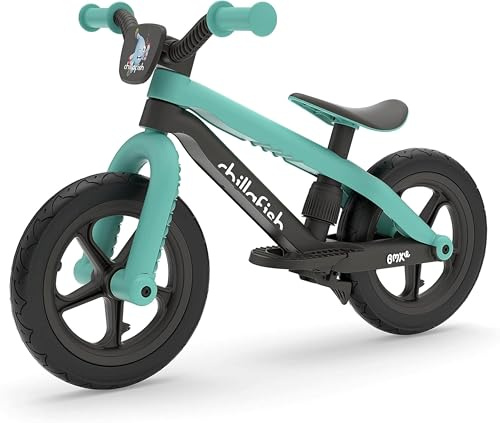 Chillafish BMXIE Laufrad, 12 Zoll Kinderlaufrad mit Bremse, Leuchträdern, als Motorrad Version oder mit Spielmotor