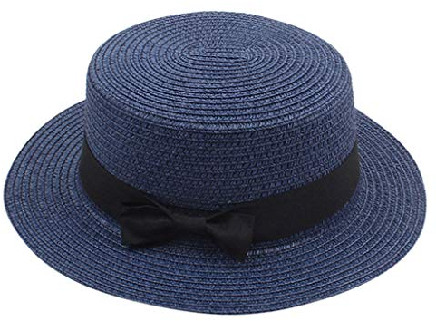 Sonnenhüte Unisex Damen Herren Panamahut Stroh Breite Krempe Strohhüte Verstellbare Strandmütze UV Schutz Schlapphut Safari Hut Sommer Strandmütze