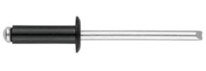 Rivets 4,8x16 mm noir RAL 9005 par 100