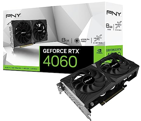 PNY Tarjeta Grafica GEFORCE RTX™ 4060 8GB Verto Dual Fan Edition DLSS 3