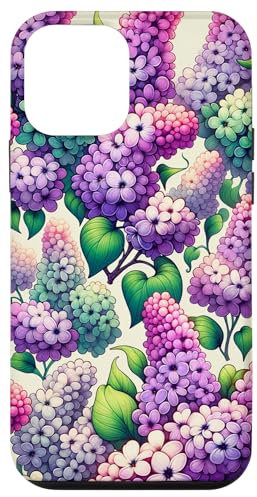 Custodia per iPhone 12 mini Lush Lilla Flower Floral