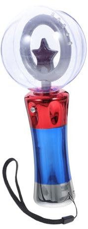 TOYANDONA Glitzernder Led Leuchtstab Stern Für Kinder Wiederaufladbar Blinkend Sensorisches Spielzeug Für Party Konzert Und Rollenspiele
