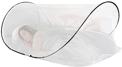 Mosquitera Emergente, Mosquitera para Cama, Tienda de Campaña con Mosquitera de Malla Fina Emergente Ajustable, Mosquitera Plegable Ultraligera para Dormir Mejor, Viajes en Casa, Escuela