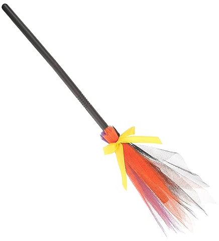 ERINGOGO Accesorios de escoba de bruja escoba de bruja para halloween pequeño adulto disfraces de a de Accesorios de disfraces de Halloween a pequeña para cordón