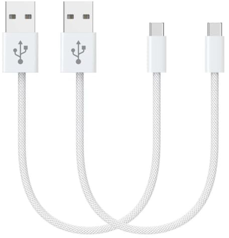 NIBIKIA USB C Kabel 0.3M [2 Stück] 3.1A Ladekabel USB C Schnellladekabel | USB A auf USB C Kabel Mit iPhone 17/16/15 Pro Max,Galaxy S24/S23/S22/S21, Note 10, Huawei P40/P30, Google Pixel