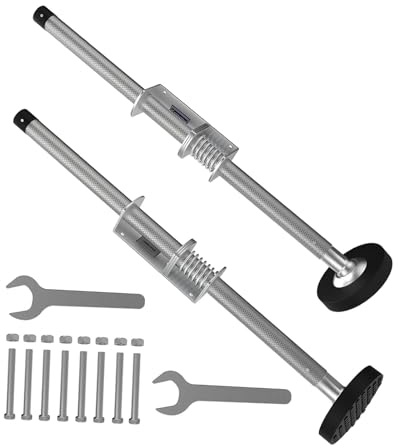 Sharplace Lot de 2 niveleurs d'échelle, outil de nivellement, pieds d'échelle extensibles et réglables pour garage, terrain accidenté, extérieur et, 60cm