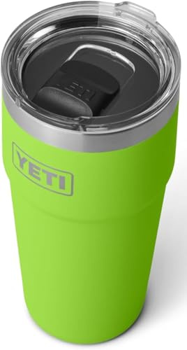 YETI Rambler - Taza apilable de 591 ml con tapa Magslider extraíble, acero inoxidable, aislada al vacío, Venom