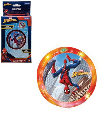 Lexibook, Spider-Man Yo-Yo Lumineux, YY1SP | Effets multicolores, sans retour automatique, résistant, améliore la coordination, Rouge