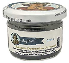 Mary Paint | Pintura para muebles efecto Chalk Paint, Grafito Metalizado - 140ml