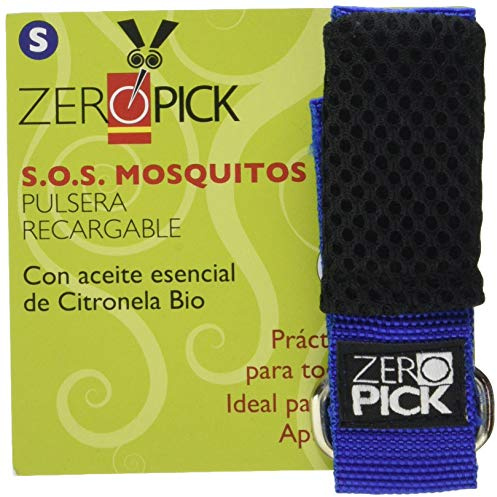 Zeropick Pulsera antimosquitos s azul citronela bio 1 Unidad 500 g