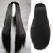 SOUTHSKY Largo Peluca Negro Recta Disfraz de fibra sintética resistente al calor para Fiesta Adultos Mujer disfraces de Halloween,cosplay, 75cm