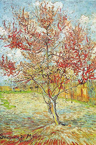 1art1 Vincent Van Gogh XXL Poster Blühender Pfirsichbaum, Erinnerung An Mauve, 1888 Plakat | Bild 120x80 cm