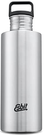 Esbit Trinkflasche Sculptor - Edelstahl Trinkflasche mit praktischem Loop Verschluss