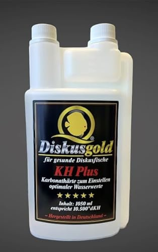 Diskusgold KH Plus 1050ml | präzise die Karbonathärte erhöhen | stabilisiert den PH Wert Diskus | verhindert Säuresturz | Wasserwerte