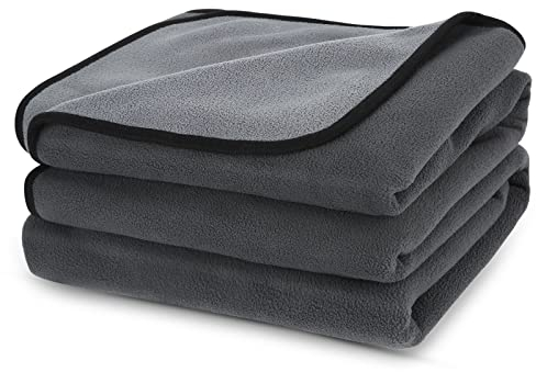 PETTOM wasserdichte Hundedecke 152x127cm, Weiche Hundedecke für große und kleine Hunde, Schutzdecke für Sofa, Bett Autositz, Möbel - 30°C waschbar (L, Grau)