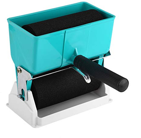 Applicatore di Colla Portatile Manuale Rullo Adesivo Manuale Carpenter Distributore di Colla per la Lavorazione del Legno(6 inch with switch control flow)