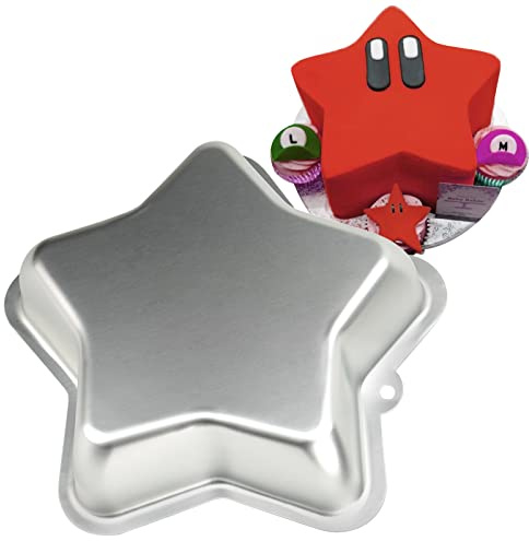 SADYFON 20,3 cm fünfzackiger Stern geformte Kuchenform Aluminium Antihaft Kuchendekorationsform Geburtstags-Jahrestags-Hochzeits-Party-Kuchenbackformen Backformen Backwerkzeug