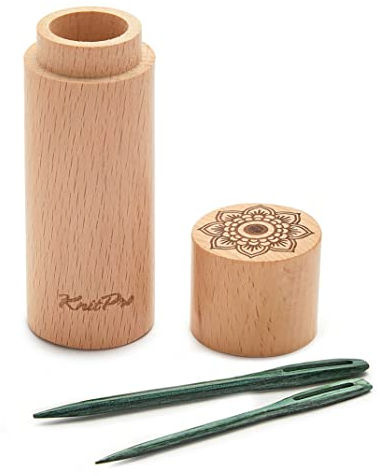 KnitPro - KnitPro The Mindful Collection Holz Stopfen Nadeln Setzen - 1 Setzen, Blaugrün