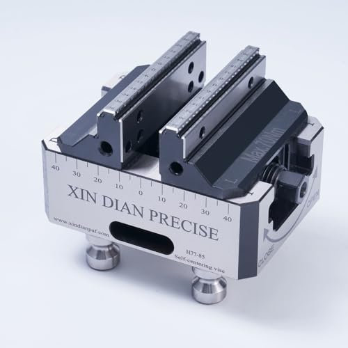 XinDianPAF Morsa autocentrante CNC da 4 pollici (H77-85), morsa per fresatrice di precisione, morsa universale a tre-quattro-cinque assi.