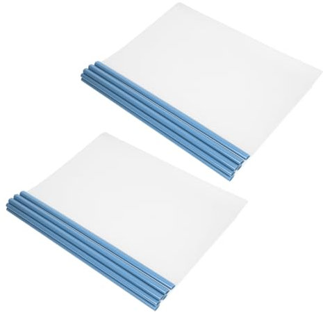 TEHAUX 10st Transparenter Bucheinband Mit Deichsel Ordner Mit Schiebeleiste Präsentationsmappen Lebenslauf-cover Flip-ordner Lebenslauf Älter Aktenordner A4 Plastik Stangenklemme Papier