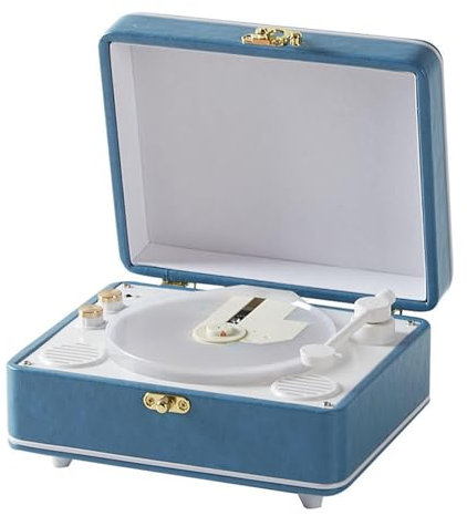 COYEUX Reproductor de CD portátil, Reproductor de música Recargable, con Altavoz de Alta fidelidad, Control Remoto, Interfaz de Audio de 3,5 mm, Soporte CD/Bluetooth/USB/AUX