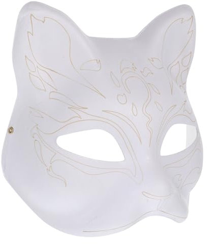HOLIDYOYO Katzenmaske Aus Papier Blanko Bastelmaske Für Kreative Handbemalbare Maske Für Partys Und Kreative Projekte Fördert Kreativität Und Soziale Interaktion