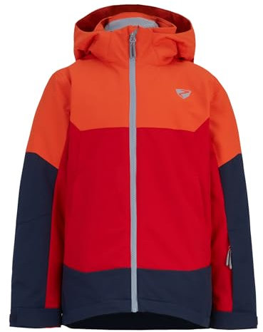 Ziener Kinder AGIMO Ski-Jacke/Winterjacke | warm, atmungsaktiv, wasserdicht, red salsa, 176