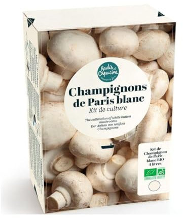 Radis et Capucine - Kit de culture - Champignons de Paris Blanc - 4L