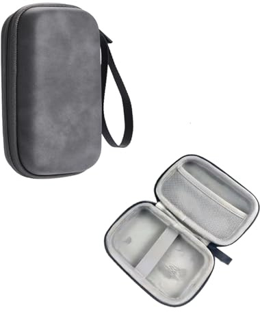 Tcahelly elektronischer Zubehör-Organizer，Netzfach - Hardcase Aufbewahrungsbox，Kabel Organizer，Tragbare für PC-Ladegerät, Kabel, Adapter, Powerbank, SD-Karten, Festplatten,HDD, SSD, Airpods (GRAU)
