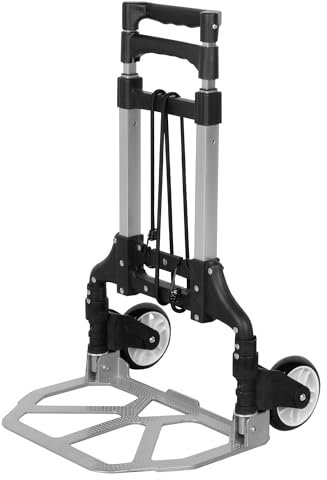 AKTIVE Carro de playa multiusos, Medidas 40x40x63/100 cm, Extensible, De aluminio, Con cordón elástico para mayor fijación, Agarre ergonómico, Soporta hasta 70 kg, Carros transporte (62458)