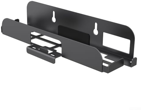 URPIZY Metallhalterung Für Nintendo Switch 2 Wandhalterung Platzsparend Wärmeableitung Einfache Installation Kompatibel Mit Konsole Und Controller Schwarz 225X69x52mm