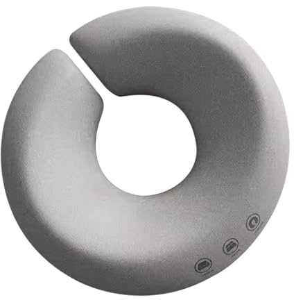 DAJASD Almohada de cara hacia abajo, cojín ergonómico para cuna facial, almohada propensa en forma de U, cojín de masaje de espuma viscoelástica para spa, salón, masaje, dormir, color gris