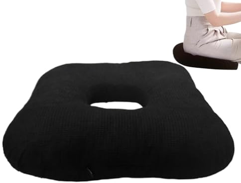 Genikeer Cojín Donut para Asiento Almohadilla Cómoda De Silla | Cojín Para Coxis Largas Rutas, Viajes En Coche, Eventos Al Aire Libre, Ocio Y Estudio En Casa, Tiempo Estudio, Tiempo
