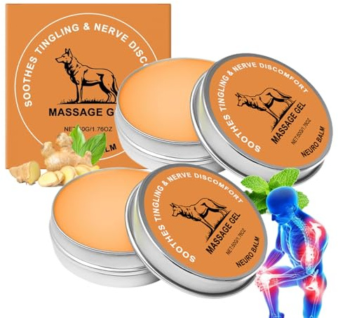 Therawolf Neuro Balm - Schmerzsalbe 2 Stück - Gelenksalbe gegen Gelenkschmerzen - Joint & Muscle Soothing Cream - Joint Care Soothing Cream - Gelenkpflege für Knie, Schulter & Rücken