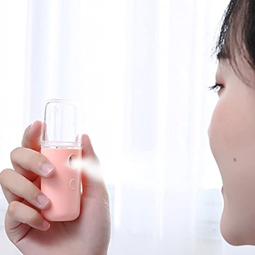 Generic Pulverizador de Niebla Facial Nano, Humidificador Facial de Agua con Carga USB Portátil para Hidratación, Mini Pulverizador para Mujeres (PINK)