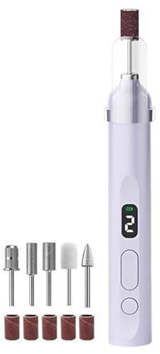 Unghie Elettrica Ricaricabile Strumento Pedicure Silenzioso Con Luce LED | Dispositivo Elettrico Manicure E Pedicure per Salon, Casa e Viaggio, per Cura di Piedi, Unghie e Cuticole, per Donne e Uo