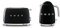 Smeg KLF03BLUK 1.7Ltr - 3kw Stainless Steel Kettle and TSF01BLUK 2 Slice Toaster Set in Black