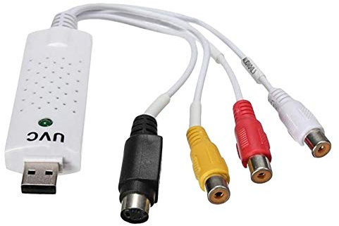 MDYH HJZ Adattatore for Scheda di acquisizione Video Audio USB 2.0 Portatile AYSMG da VHS a Dvd Video Capture for Win7 / Win8 / XP/Vista, unità Gratuita
