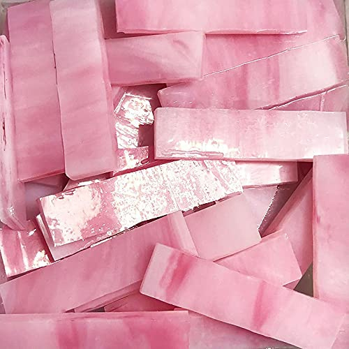 Glasmosaik Fliesen Mosaikfliesen Basteln ca, Rechteck 1 * 4CM 72 Stück (200 g/7.05 oz) / Box