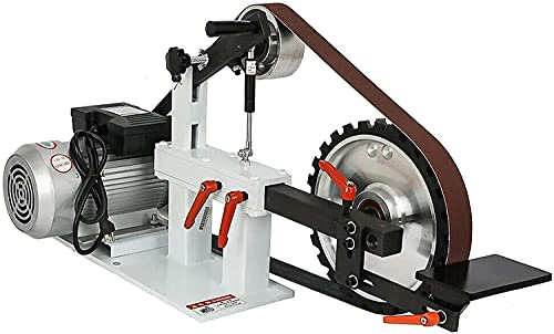 Lijadora De Banda Eléctrica Industrial De 1500 W, Multifuncional, Resistente, Máquina De Banda Con 2 X 82 Pulgadas, Pulido, Desbarbado Para Carpintería, Metalurgia, Fabricación De Cuchillos, 220 V