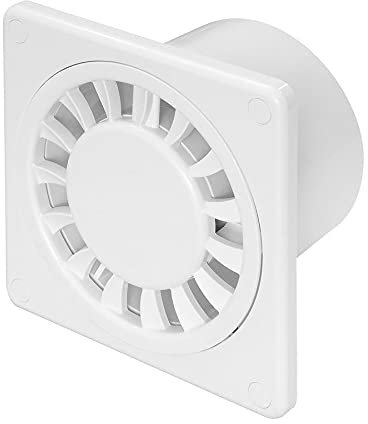Prostko LTD Bathroom Extractor Fan - 100mm / 4 - with Non Return Valve - White Ventilator - WWD100