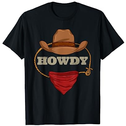 Howdy Western Cowboy Cowgirl Rodeo Country Southern Howdy T-Shirt