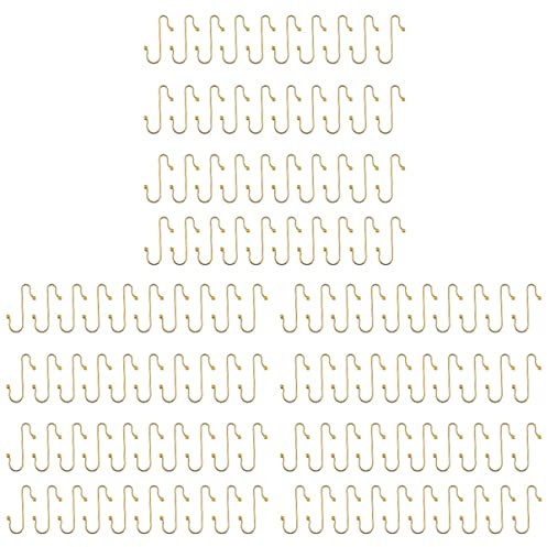 Angoily 120 Piezas Conectar Perchas Navideñas De Metal Mini Ganchos Para Árboles De Navidad Ganchos De Decoración En Forma De s Perchas De Adorno Ganchos Luces De Cadena Esférico Planchar