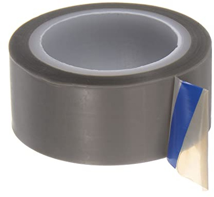 sourcing map PTFE Folie Klebeband Rolle 0.8 x33Ft 0.06mm Dicke Grau | Hoch Temperatur Klebeband mit Einseitig Kleber für Vakuum Versiegelungsgerät Hand Impuls Versiegler