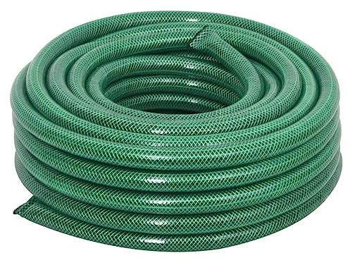 vidaXL Gartenschlauch, Wasserschlauch Effiziente Bewässerung, Flexibel Schlauch Arbeitsdruck 5-15 bar, Bewässerungsschlauch, Grün 0,75 50m PVC