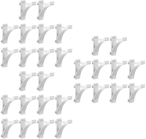 Mikikit 30pcs Aluminum Refrigerator Clamp Cooler Shelf Brace Smooth Surface for Kitchen Storage
