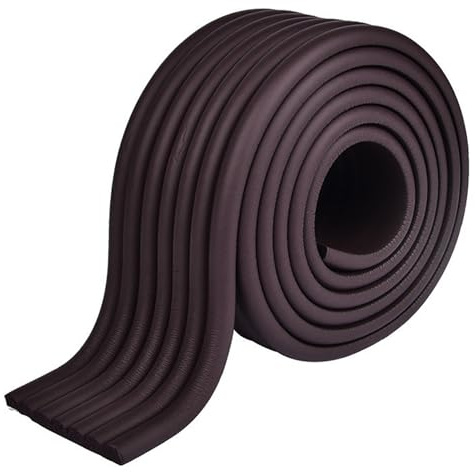 curfair Schaumstoff-Isolierband für Rohre, 1 Rolle, Outdoor-Rohr, wetterbeständig, wasserbeständig, Kälte, Sicherheitsschutz, Innenbereich, Braun