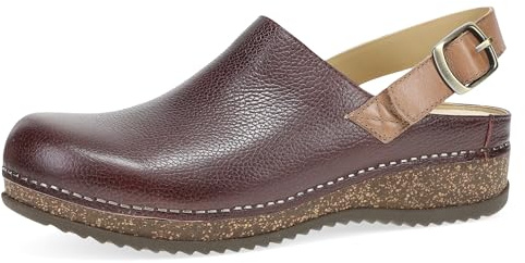 Dansko Merrin - Zoccoli da donna con fionda, intersuola in sughero/EVA a doppia densità e suola in gomma leggera offrono una guida durevole e confortevole su una struttura brevettata pinzata,