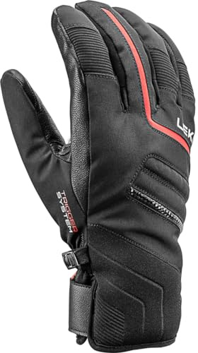 LEKI Falcon 3D Handschuhe, black-red, EU 7,5